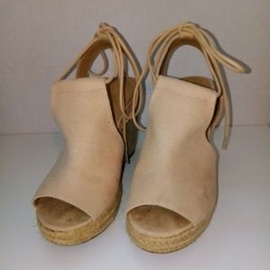Altered State Tan Wedge Sandals
